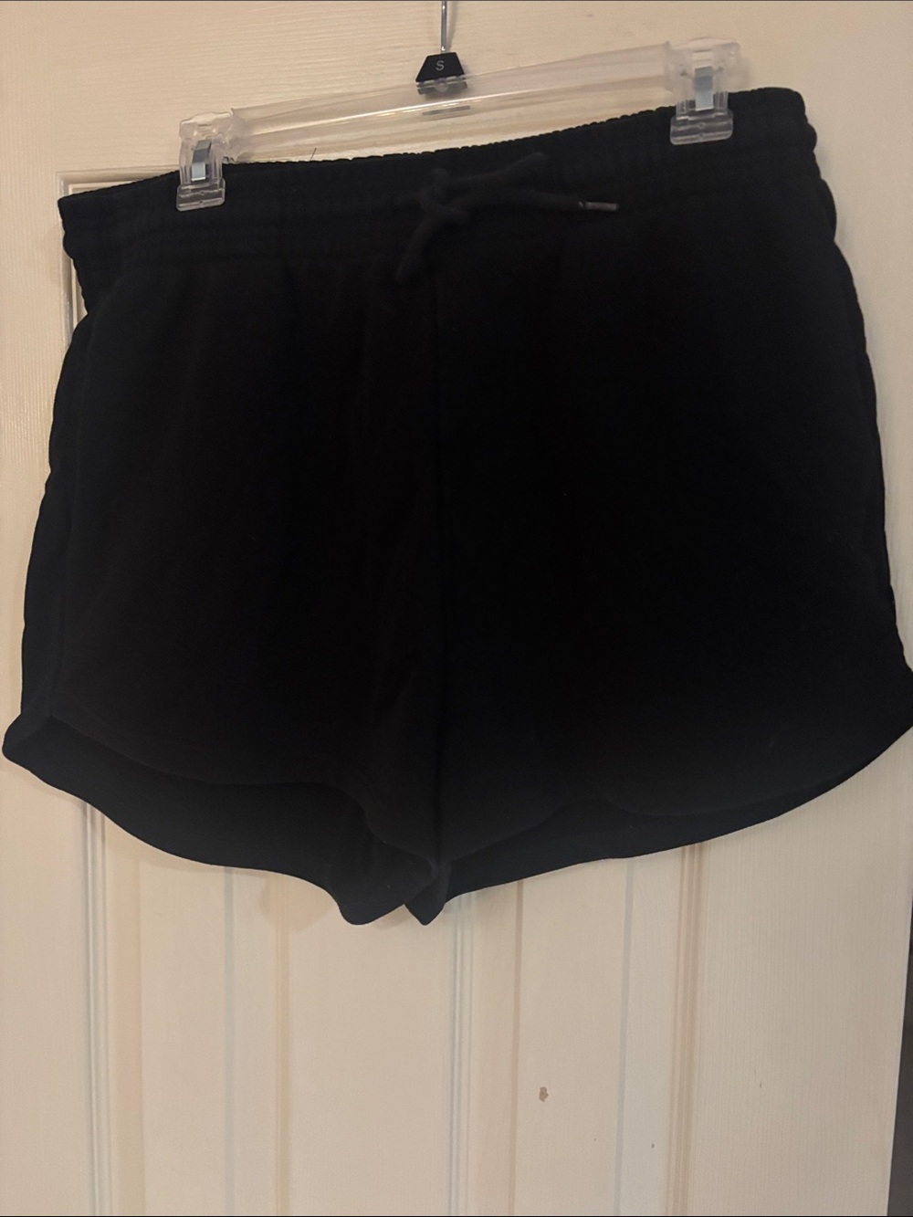 H&M Black Women's Athletic Lounge Shorts with Drawstring
